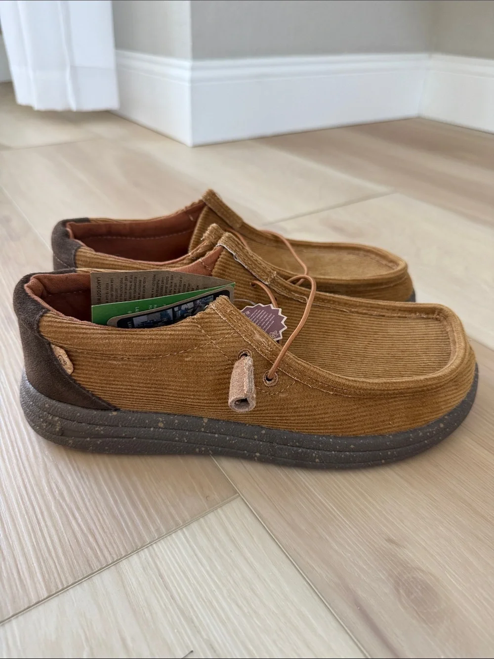 LAMO Men's Paul Corduroy Slip-On Loafers — Brown Tan